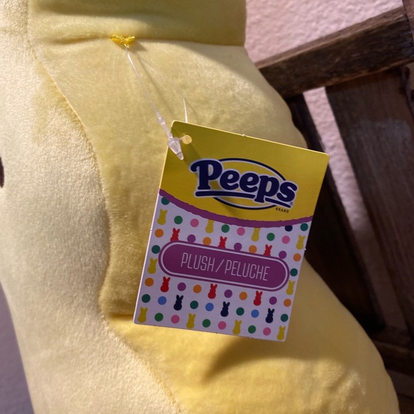 Large Yellow Peeps Bunny Plush 15”H, Just Born Yellow Peeps Bunny Stuffed Animal - Picture 8 of 11